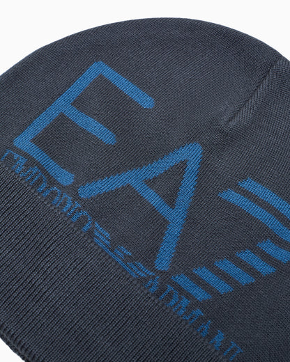 Cuffed beanie with jacquard logo Mountain Visibility