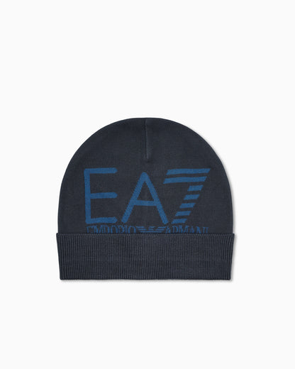 Cuffed beanie with jacquard logo Mountain Visibility
