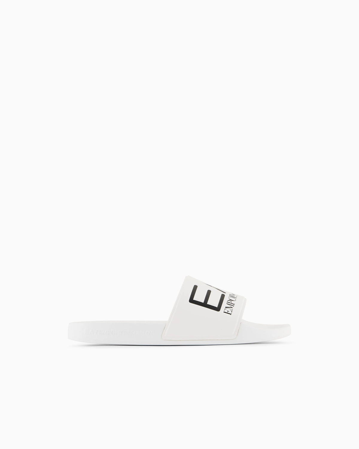 Logo slides with a wide band and anti-slip rubber soles