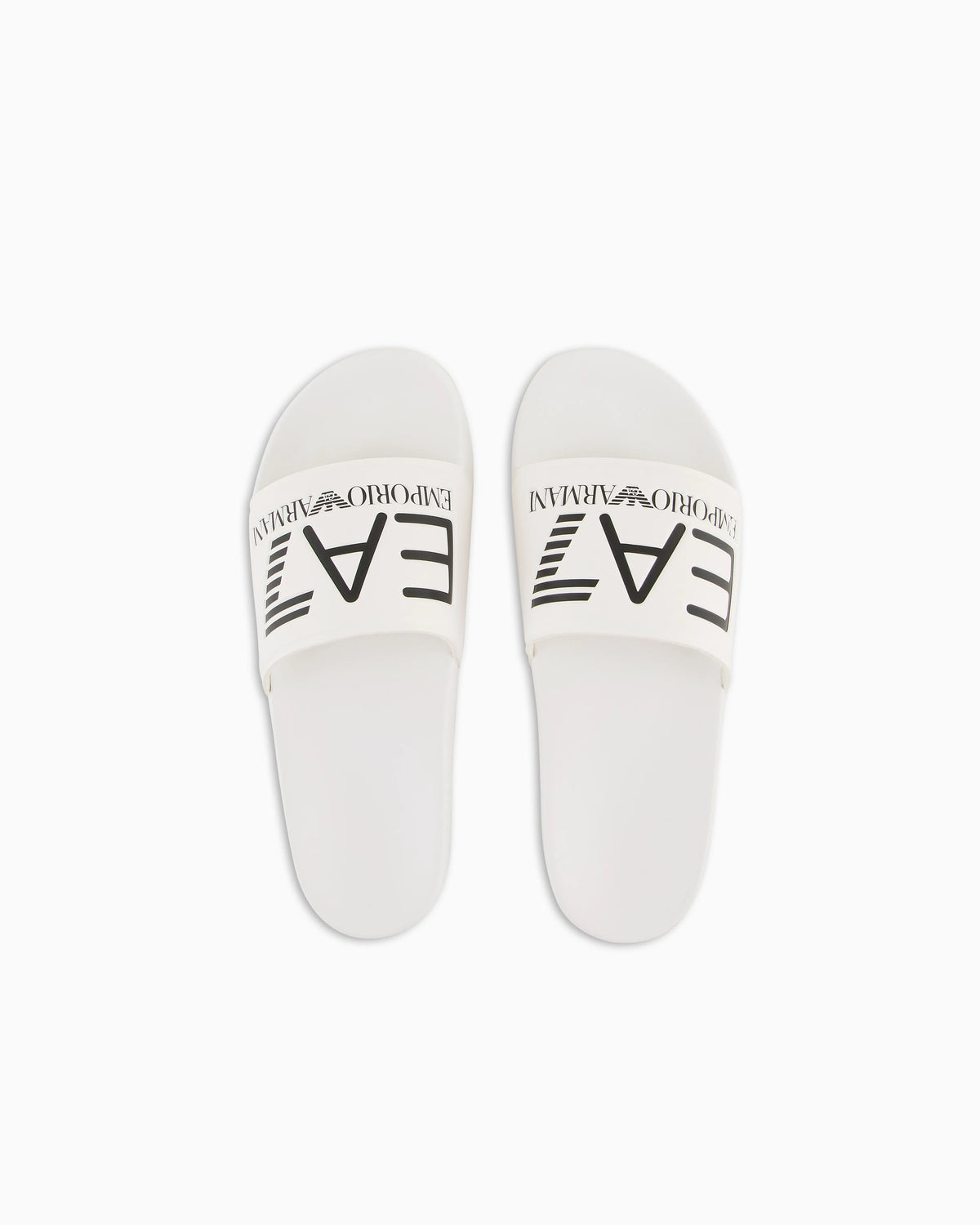 Logo slides with a wide band and anti-slip rubber soles