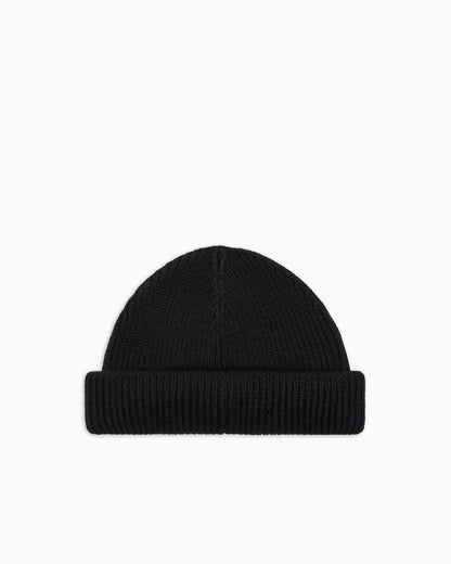 Fisherman wool knit beanie with logo Mountain Core