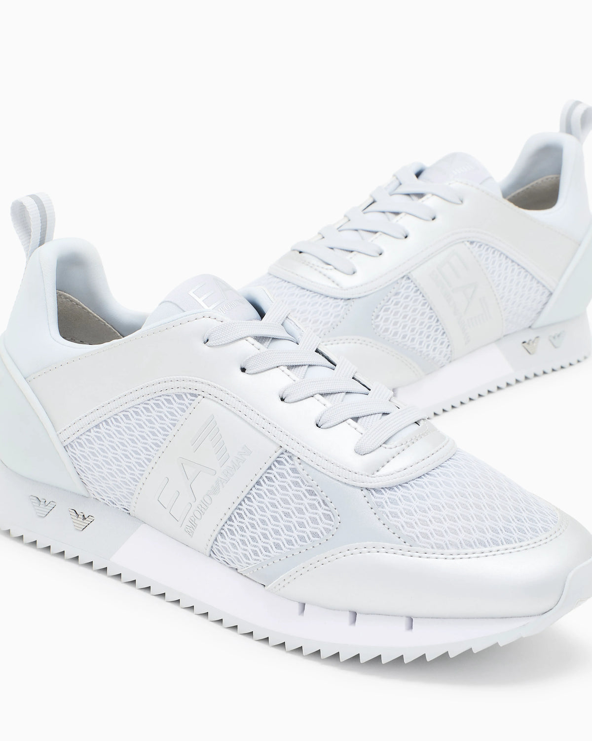 Sneaker Black And White in mesh with rubber sole