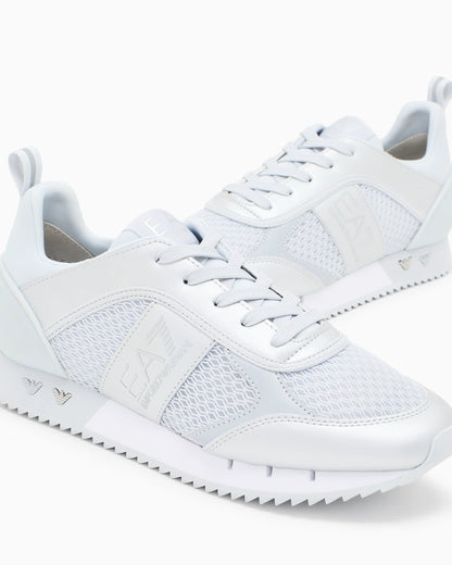 Sneaker Black And White in mesh with rubber sole