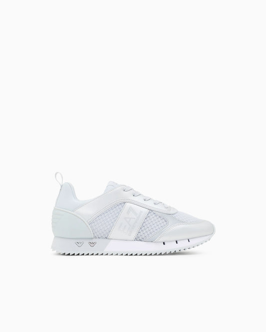 Sneaker Black And White in mesh with rubber sole