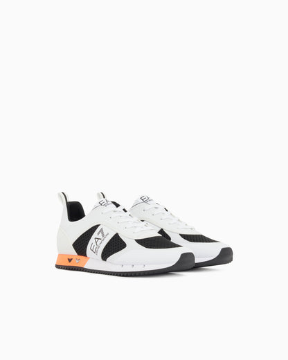 Sneaker Black And White in mesh with rubber sole