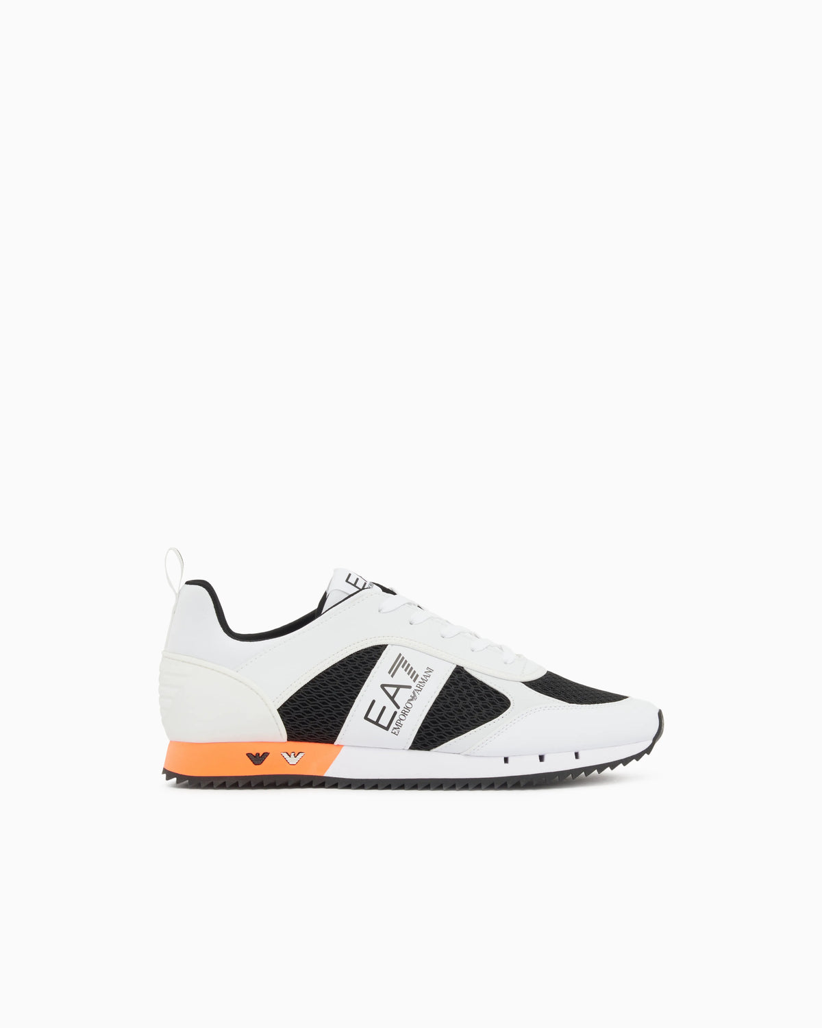 Sneaker Black And White in mesh with rubber sole