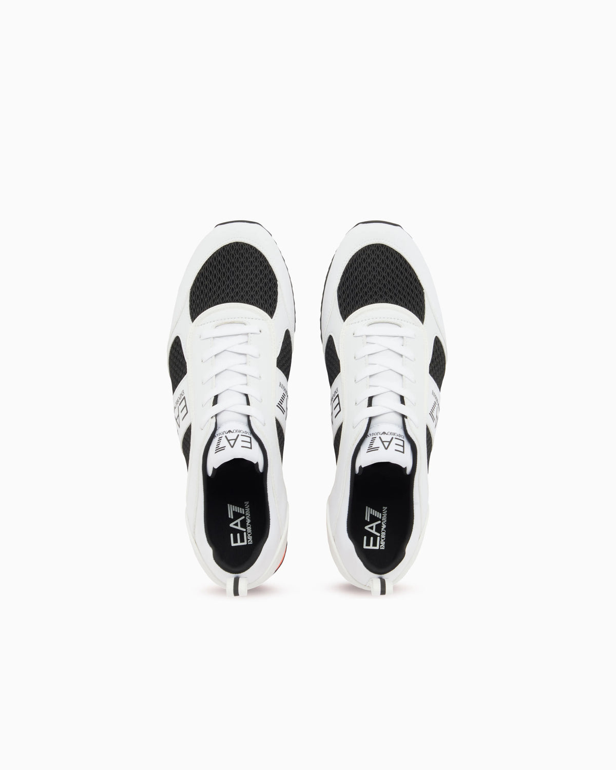 Sneaker Black And White in mesh with rubber sole