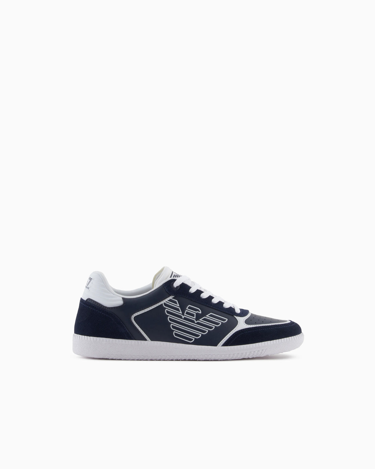 High-top sneaker in leather and suede New heritage eagle