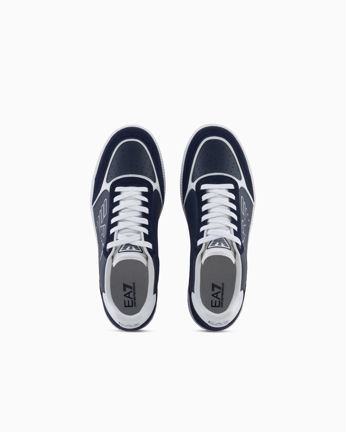 High-top sneaker in leather and suede New heritage eagle