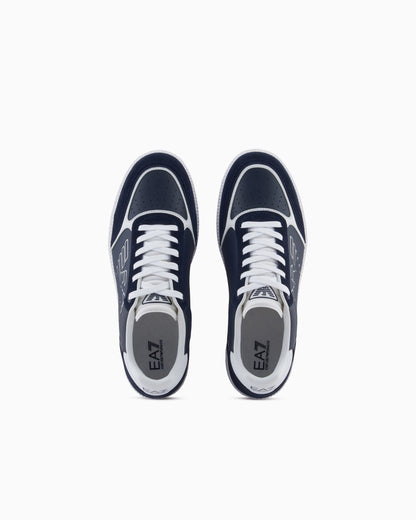 High-top sneaker in leather and suede New heritage eagle