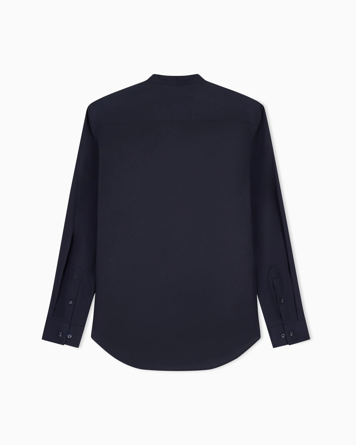 Stretch shirt in cotton with a mandarin collar Icon
