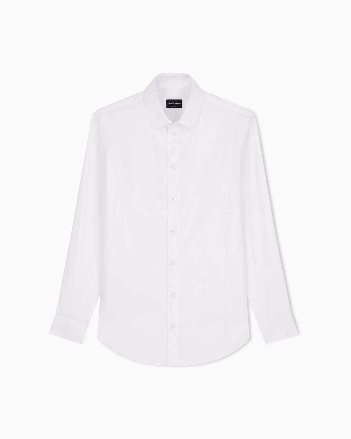 Button-down shirt in fluid stretch fabric
