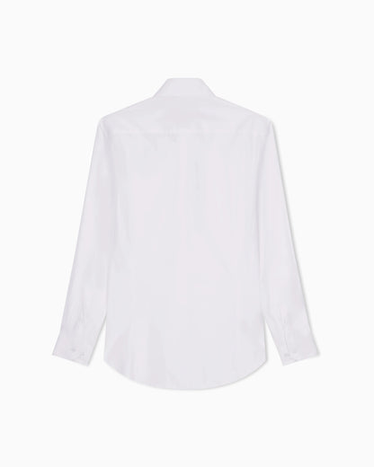 Button-down shirt in fluid stretch fabric