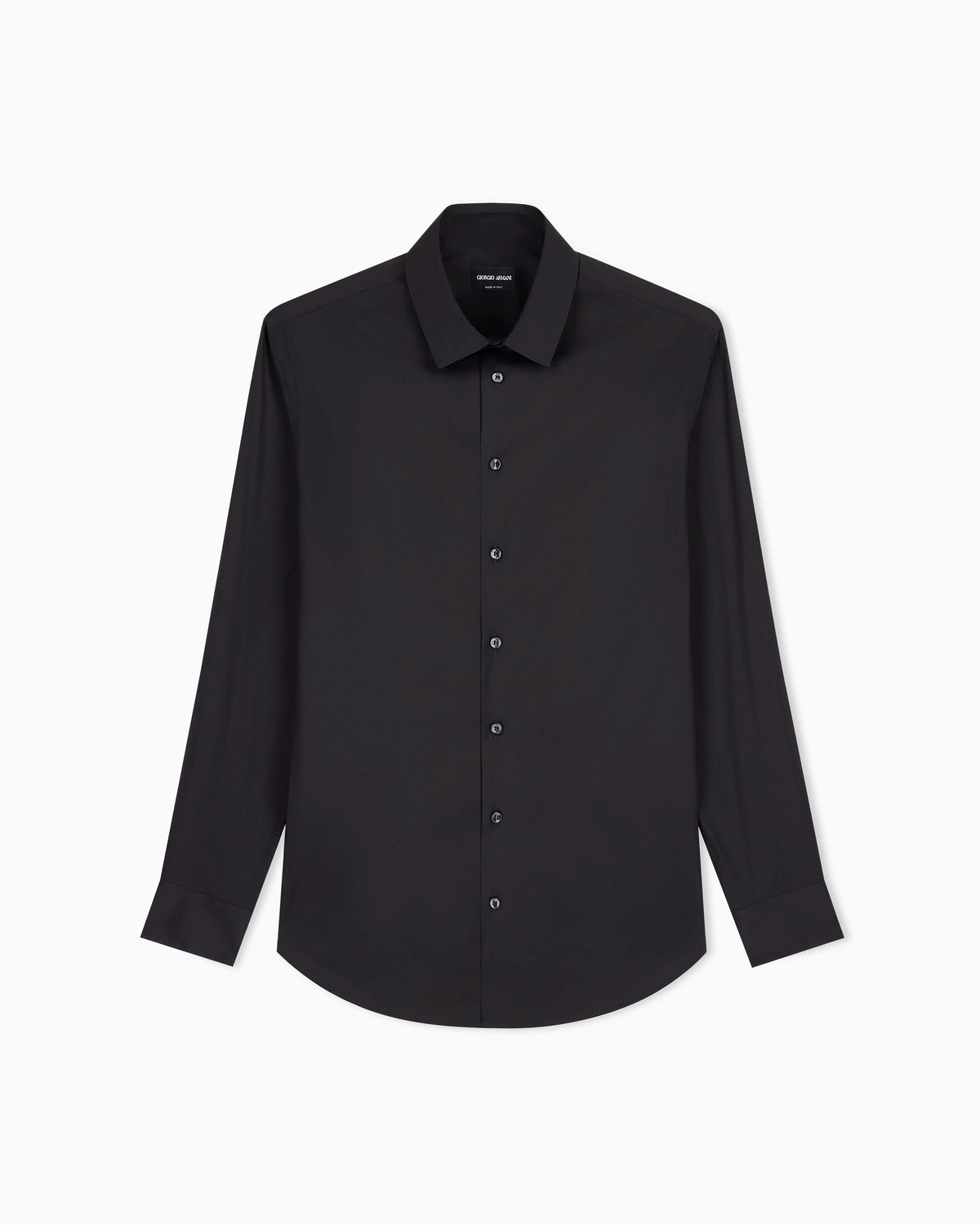 Button-down shirt in fluid stretch fabric