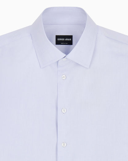 Dress shirt in soft cotton with a spread collar