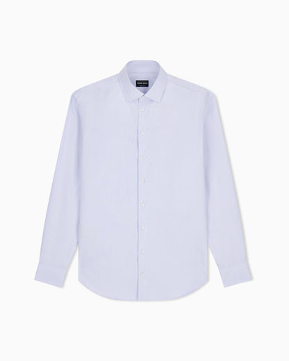 Dress shirt in soft cotton with a spread collar