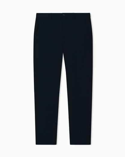Straight leg trousers in virgin wool