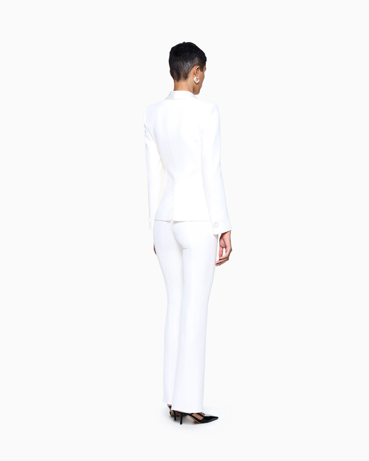 Pure silk crêpe tuxedo