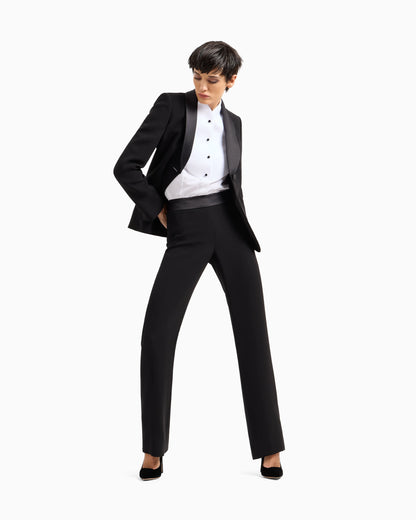 Pure silk crêpe tuxedo