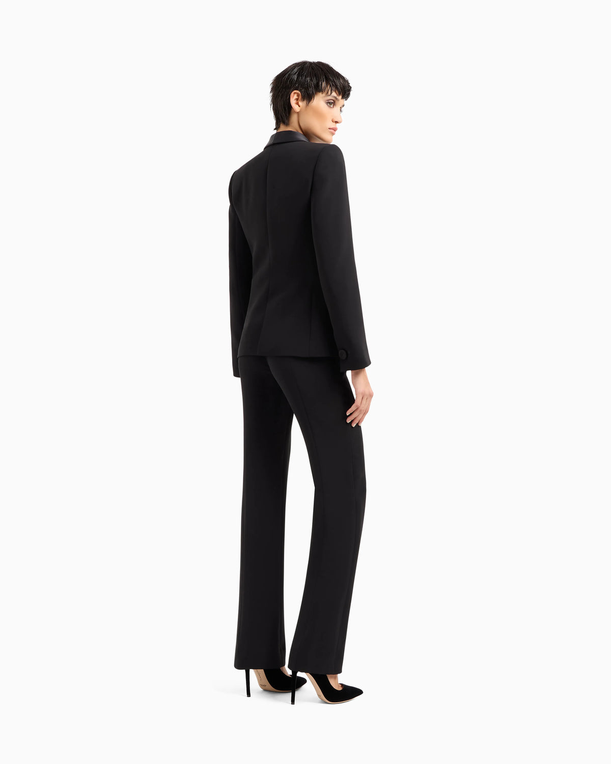Pure silk crêpe tuxedo