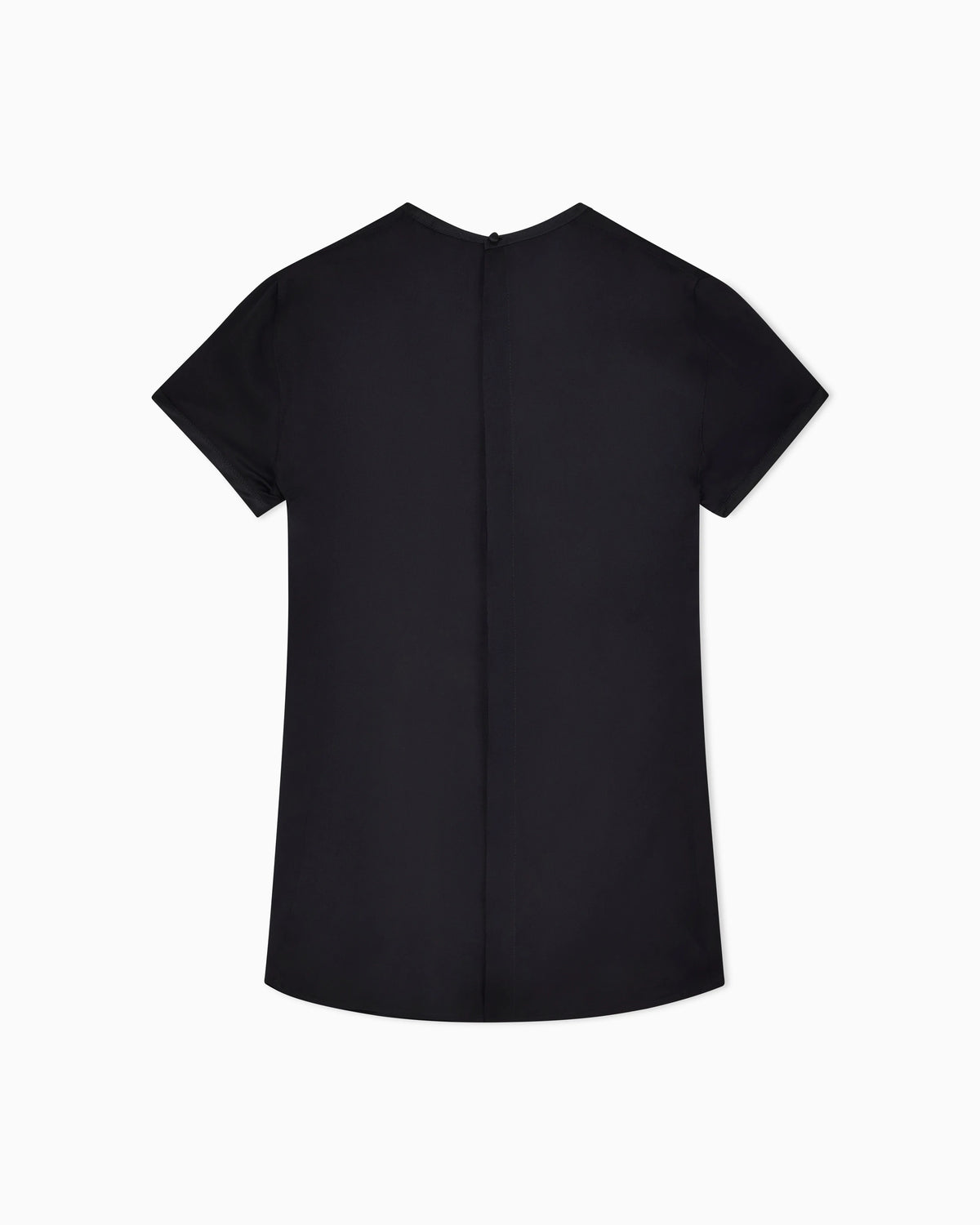 Silk charmeuse blouse with V neckline