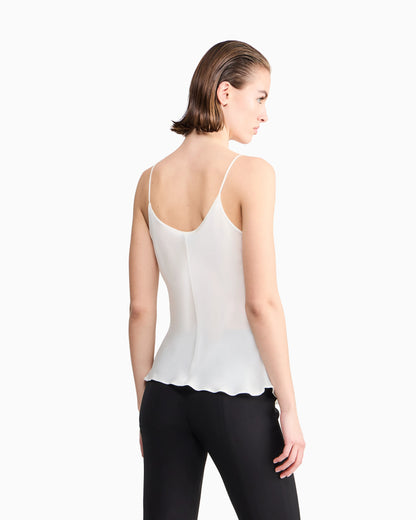 Silk charmeuse top
