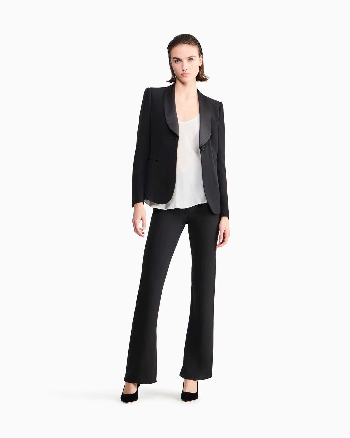 Silk charmeuse top