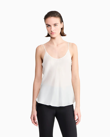 Silk charmeuse top