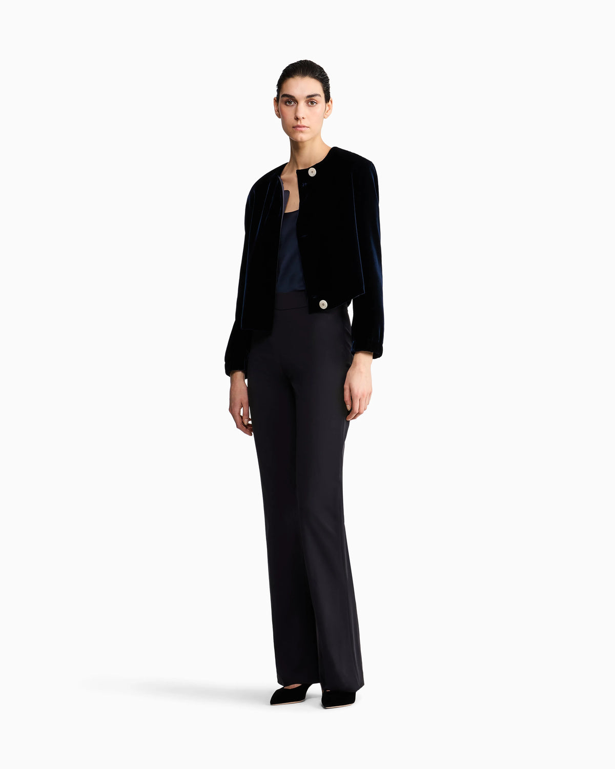 Silk charmeuse top