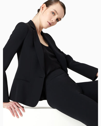 Mulberry silk single-breasted jacket