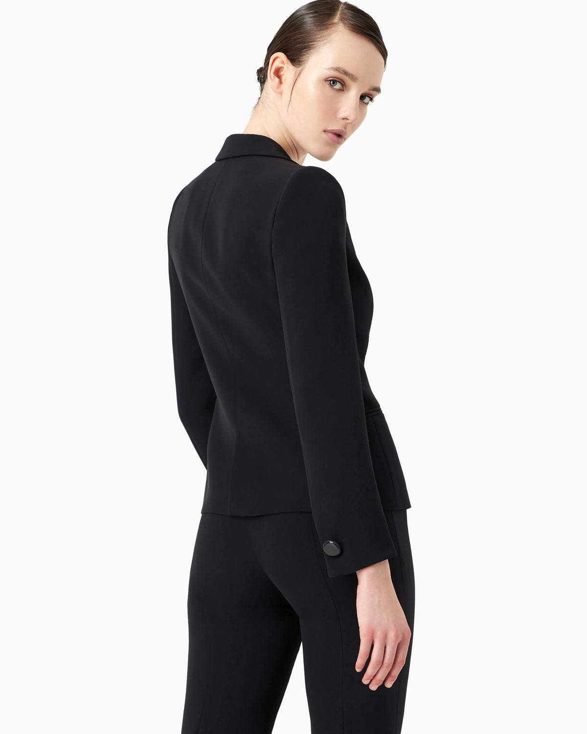 Mulberry silk single-breasted jacket