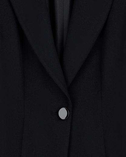 Pure cashmere single-breasted coat