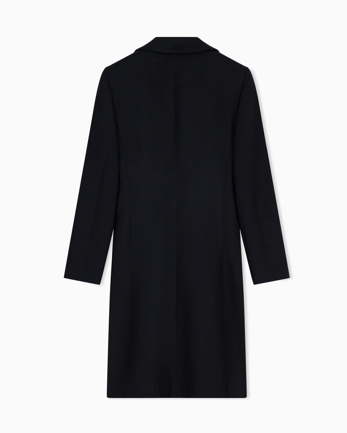 Pure cashmere single-breasted coat