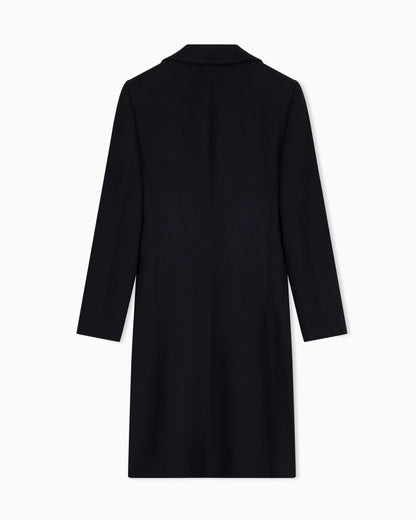 Pure cashmere single-breasted coat