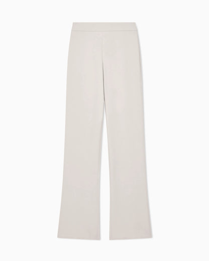 Wide leg pure silk trousers with pleats