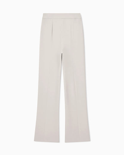 Wide leg pure silk trousers with pleats