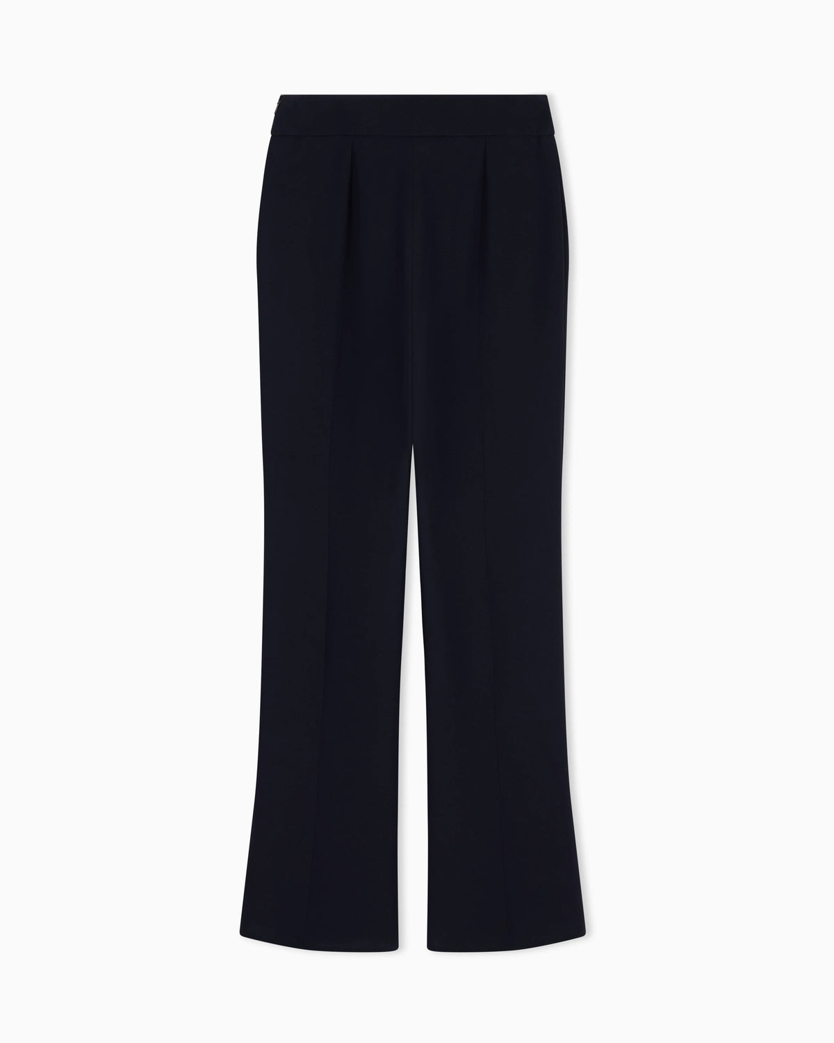 Wide leg pure silk trousers with pleats