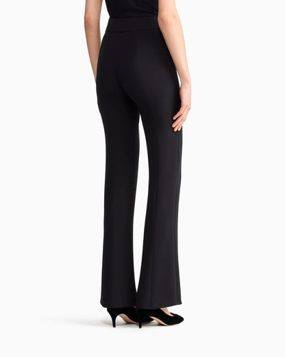 Wide leg pure silk trousers with pleats