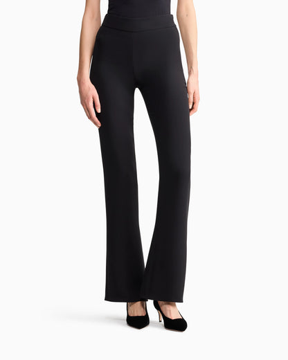 Wide leg pure silk trousers with pleats