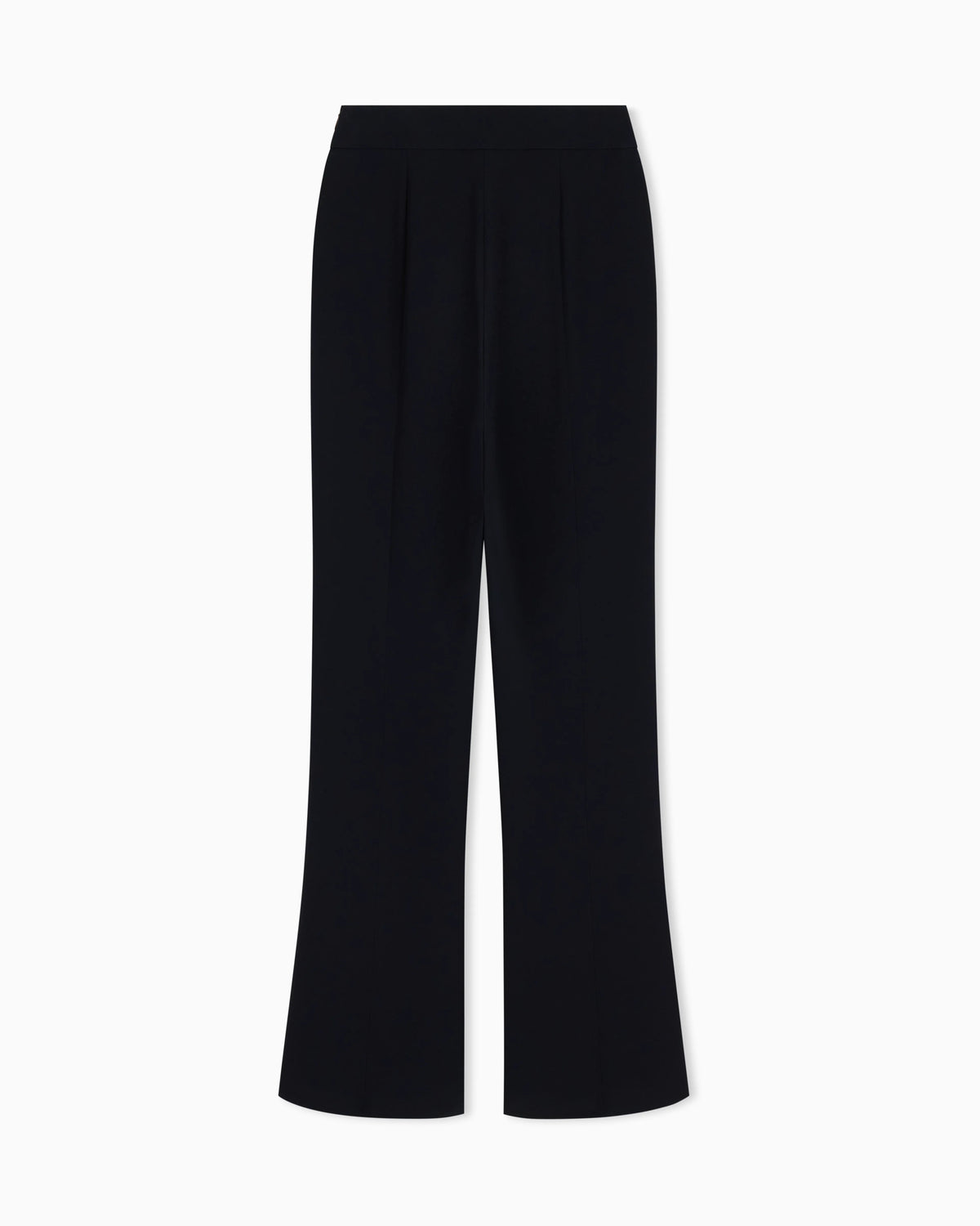 Wide leg pure silk trousers with pleats