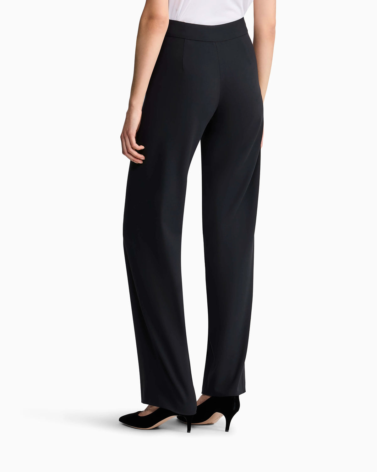 Wool crepe trousers