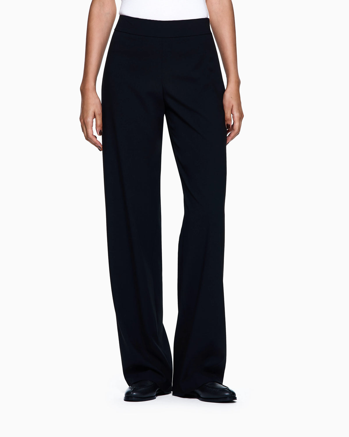Wool crepe trousers