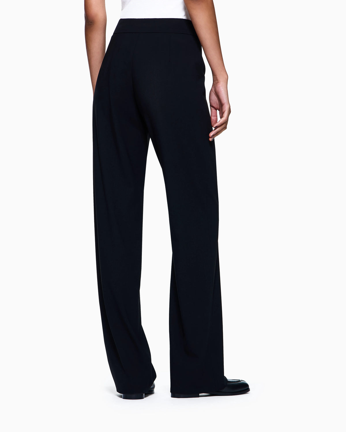 Wool crepe trousers