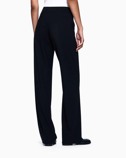 Wool crepe trousers