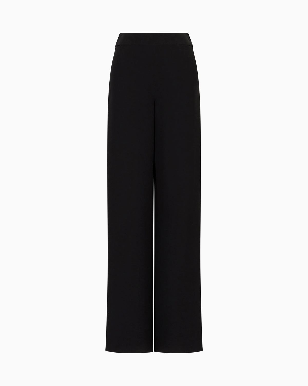 Straight-cut, silk-cady trousers