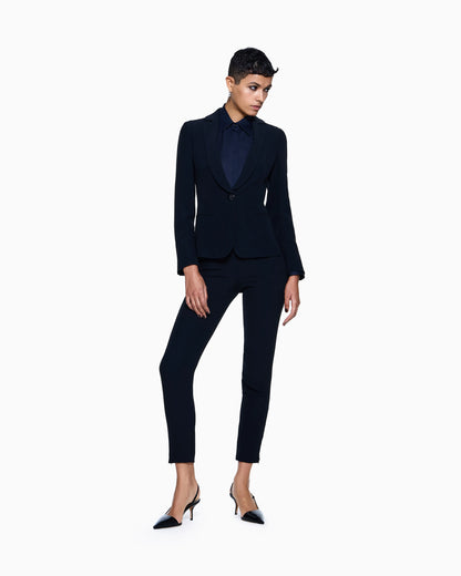 Cigarette pants in pure silk