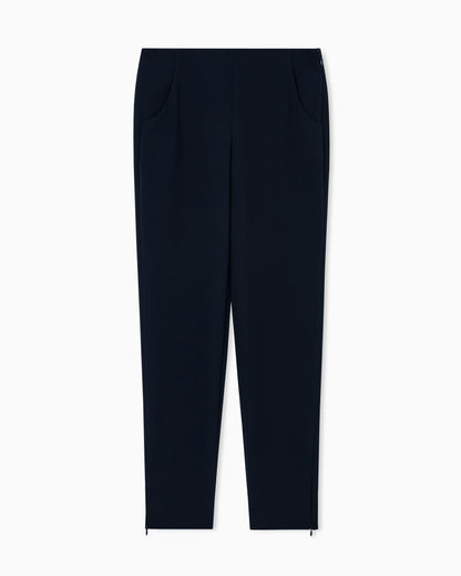 Cigarette pants in pure silk