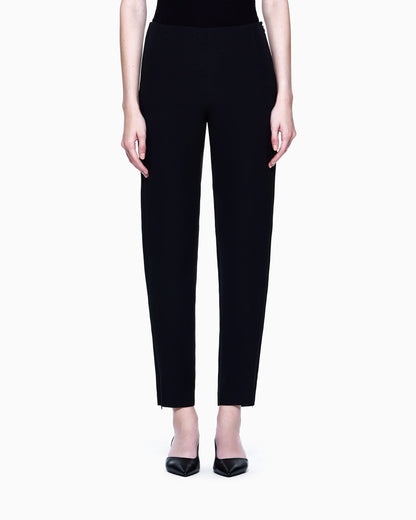 Cigarette pants in pure silk