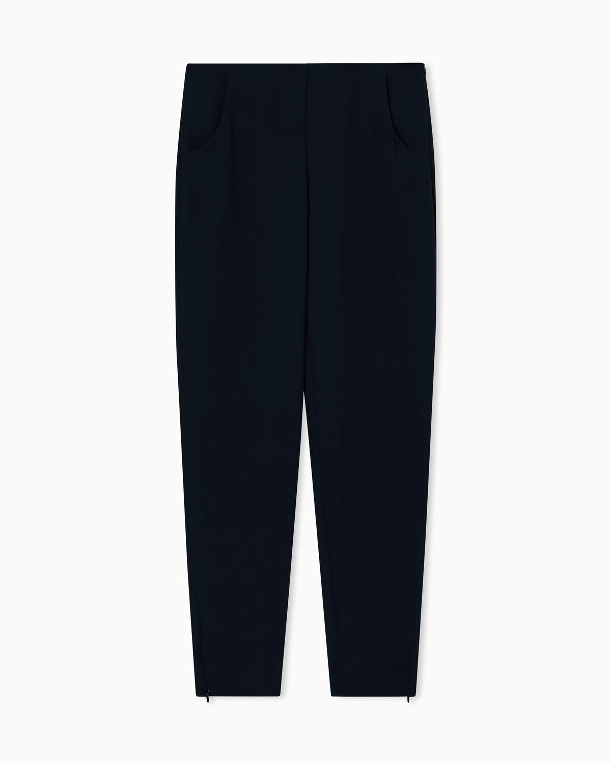 Cigarette pants in pure silk