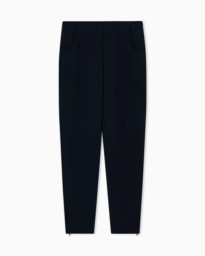 Cigarette pants in pure silk